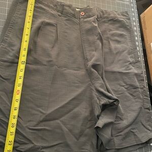 BAMBOO Men's Dark Gray Flat Front Shorts